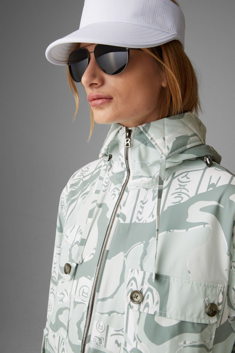 BOGNER Sport Zuma Coat Grün Weiß | LMSWI-8403