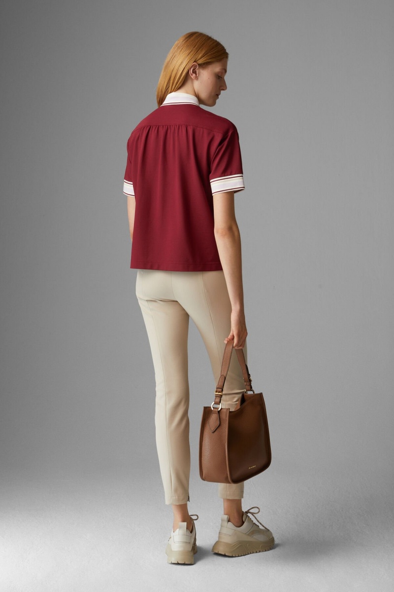 BOGNER Tala Polo Shirt Bordeaux | ZNKIC-7134
