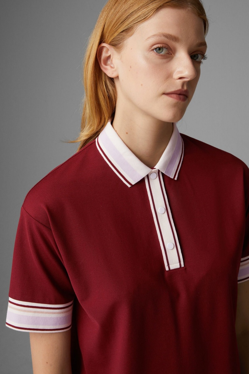 BOGNER Tala Polo Shirt Bordeaux | ZNKIC-7134
