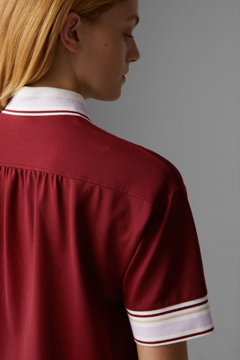 BOGNER Tala Polo Shirt Bordeaux | ZNKIC-7134