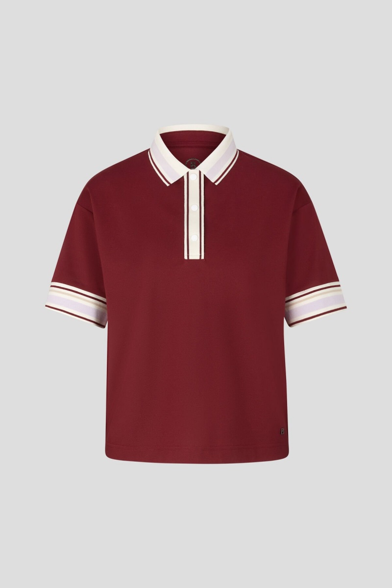 BOGNER Tala Polo Shirt Bordeaux | ZNKIC-7134