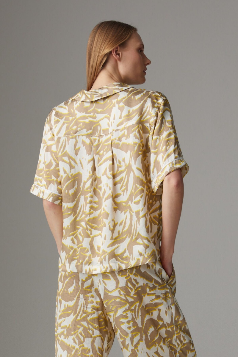 BOGNER Talvi Blouse Beige Gelb | VPGNK-1087
