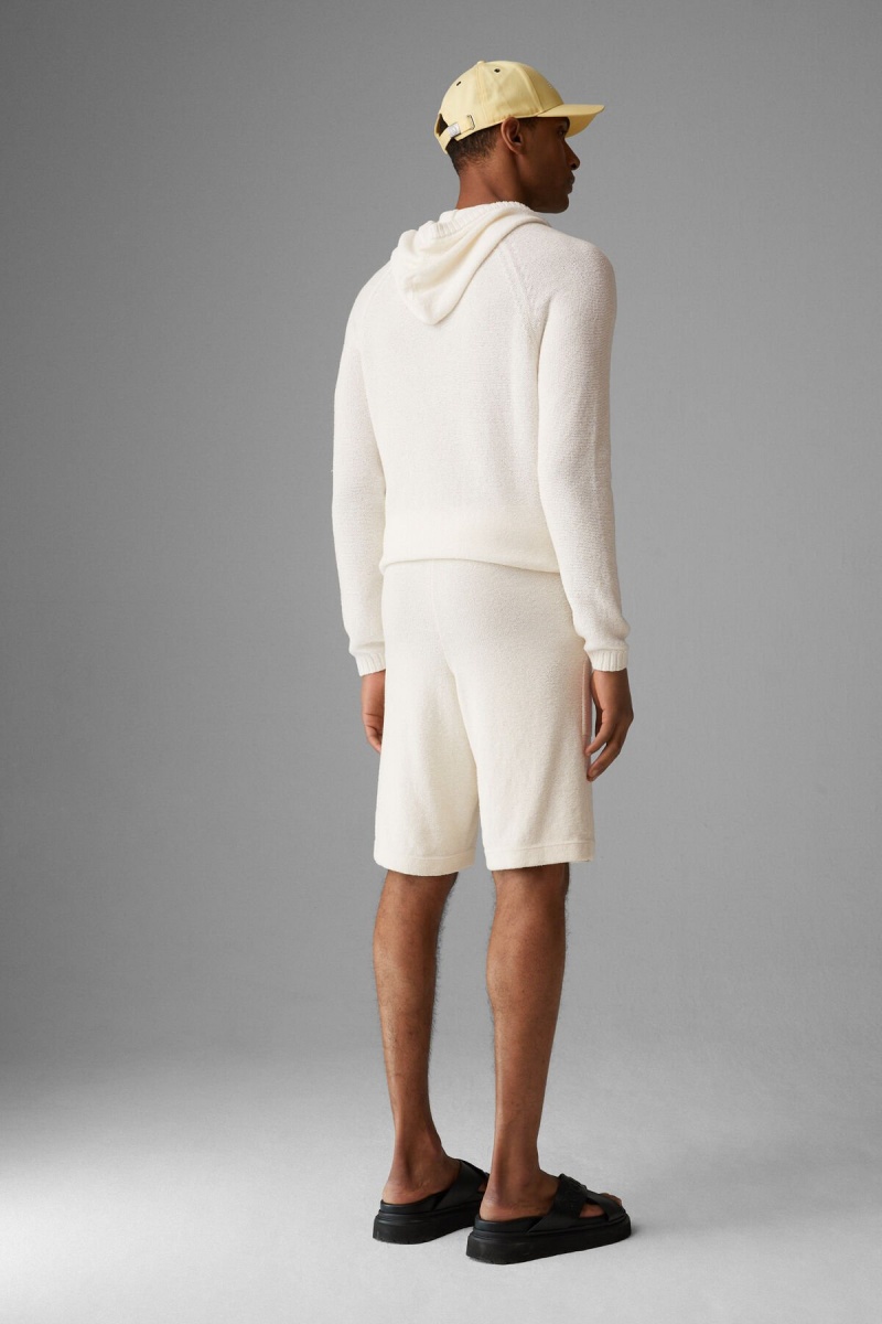 BOGNER Theo Gestrickt Shorts Off-white | SHTOQ-0164