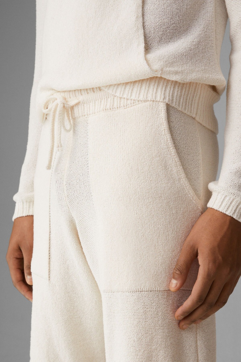 BOGNER Theo Gestrickt Shorts Off-white | SHTOQ-0164