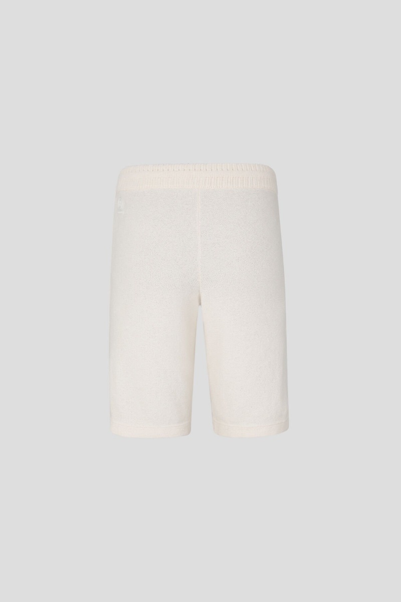 BOGNER Theo Gestrickt Shorts Off-white | SHTOQ-0164