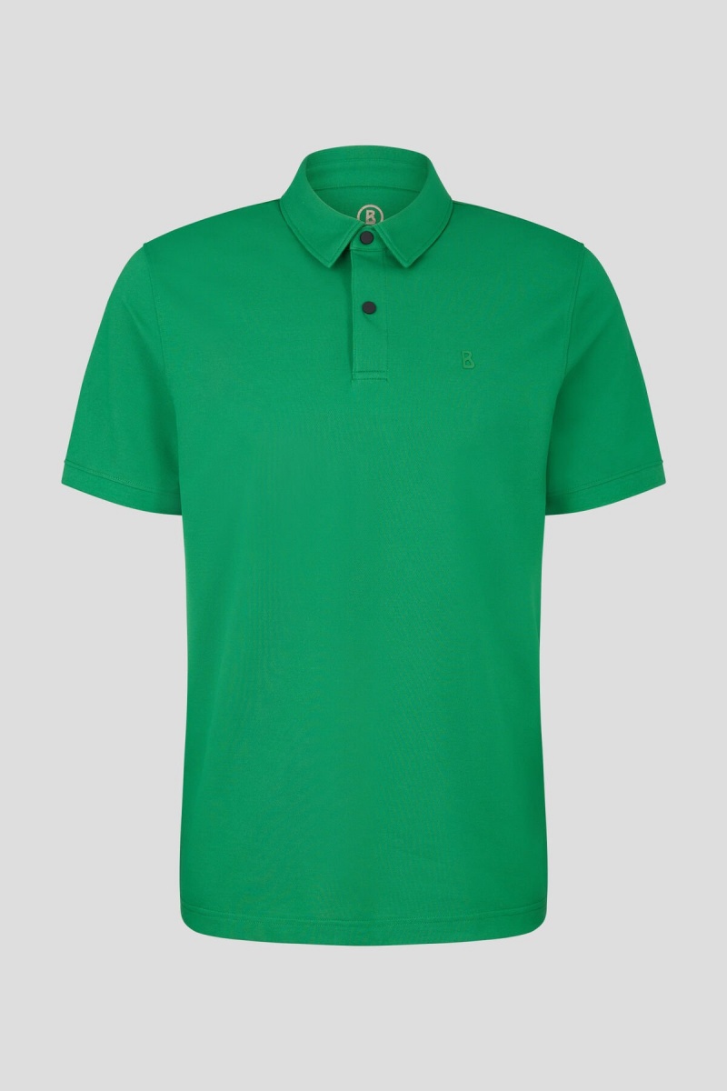 BOGNER Timo Piqué Polo Shirt Grün | HZIDL-0367