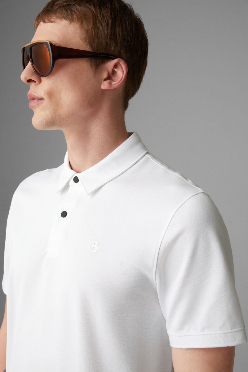 BOGNER Timo Piqué Polo Shirt Weiß | SVLFE-4681