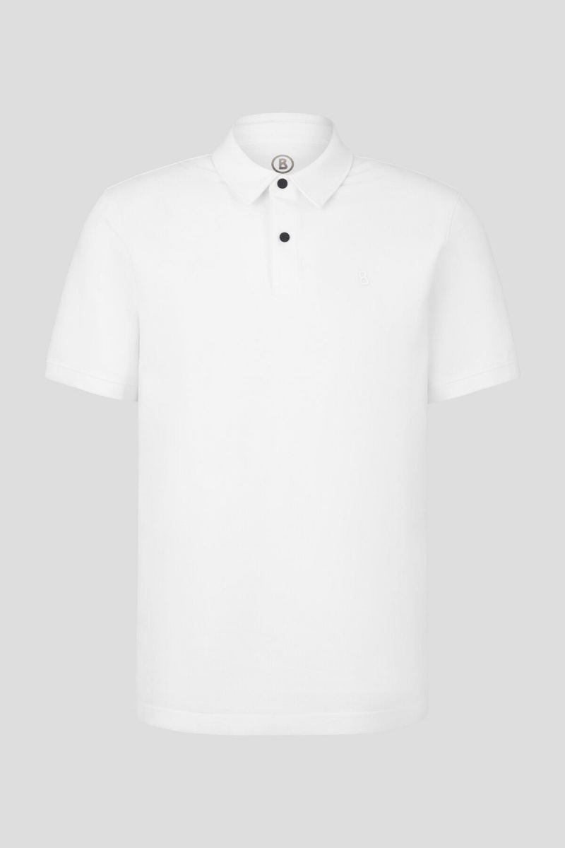 BOGNER Timo Piqué Polo Shirt Weiß | SVLFE-4681