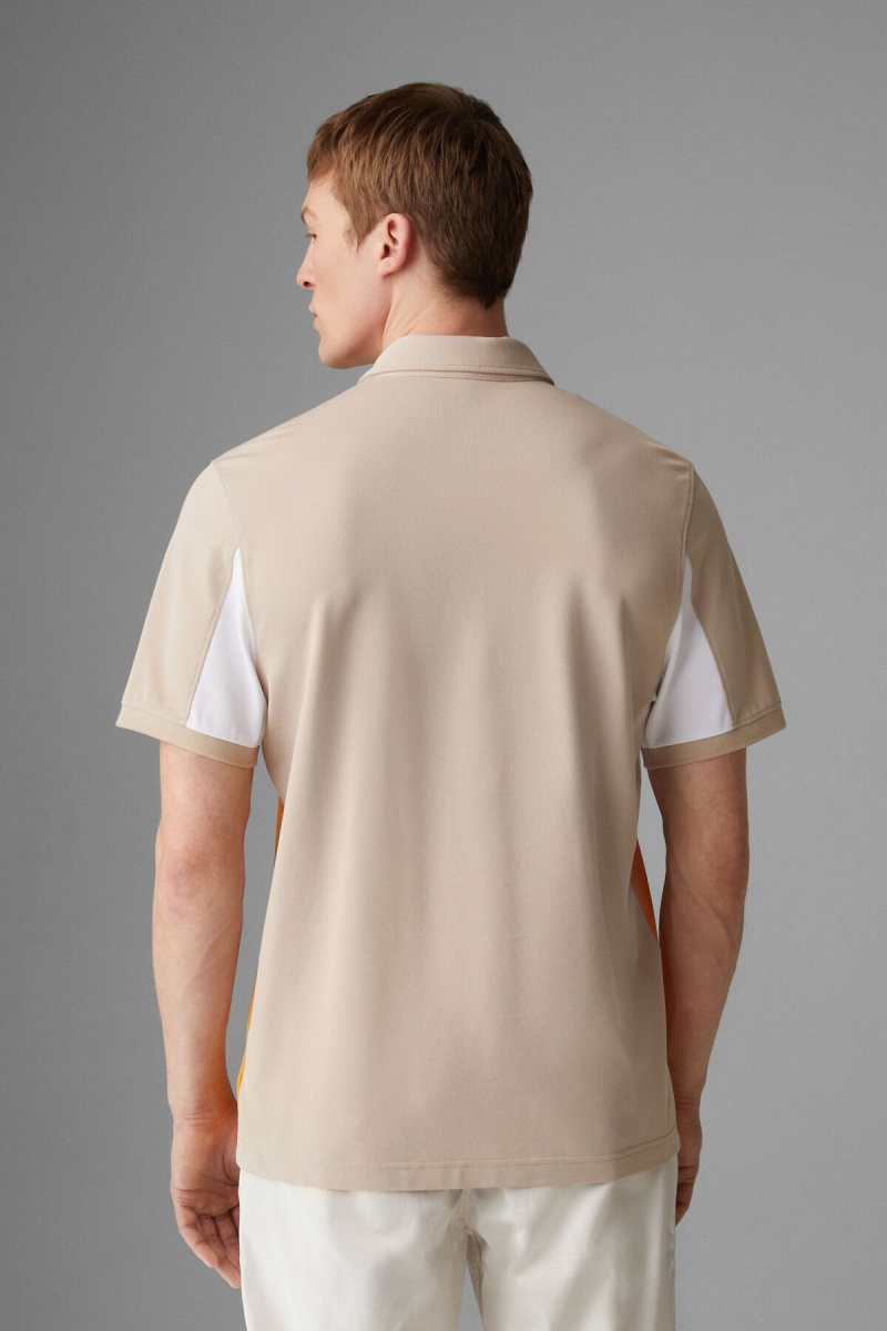 BOGNER Timo Polo Shirt Beige Weiß Orange | TKRPE-7936