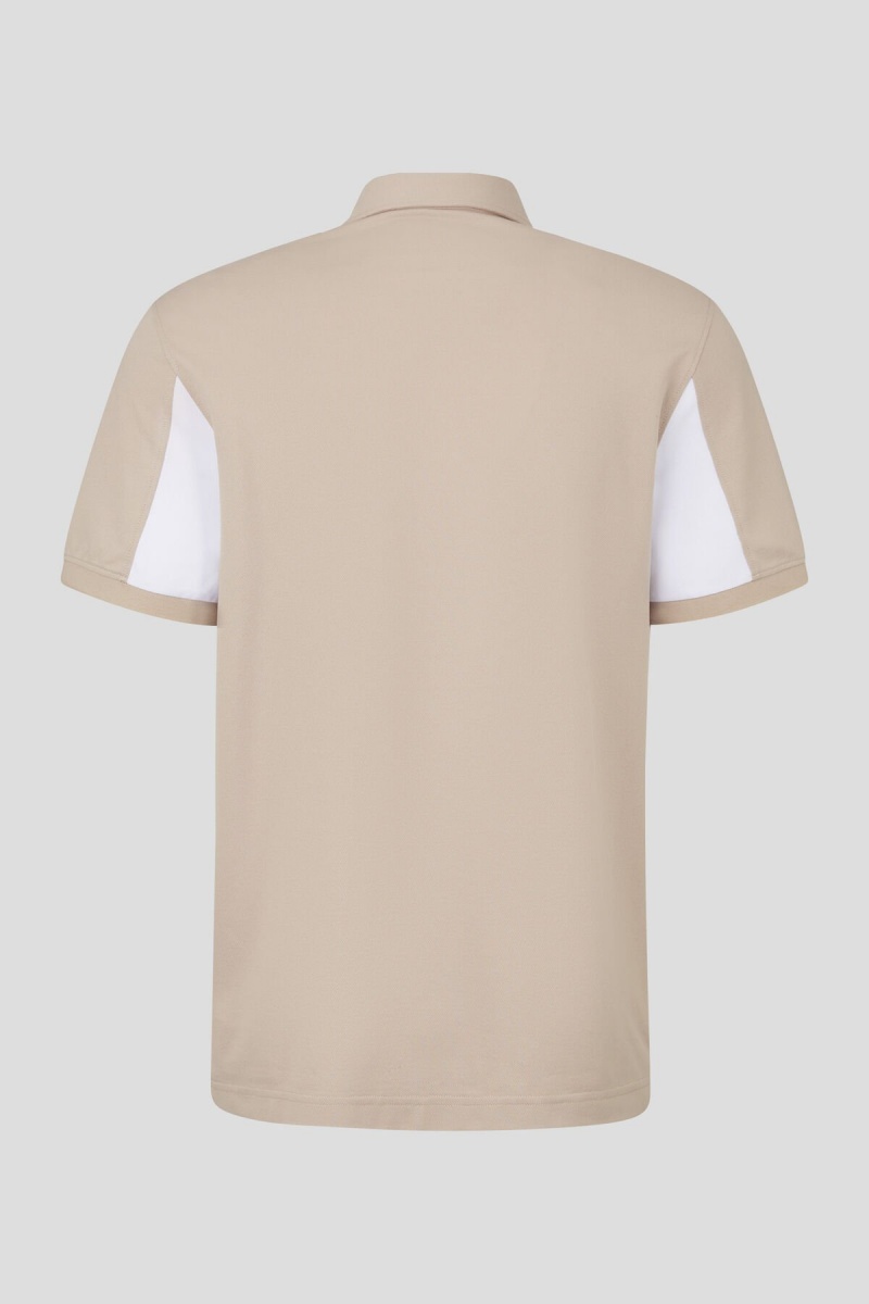 BOGNER Timo Polo Shirt Beige Weiß Orange | TKRPE-7936