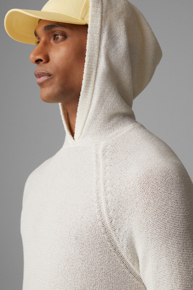 BOGNER Tom Gestrickt Hoodie Off-white | JZQEC-0175