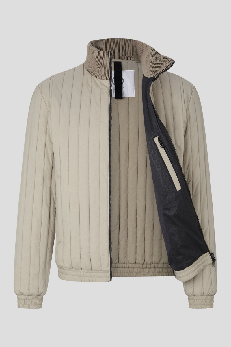 BOGNER Tommy Gesteppt Jacket Beige | OYNXJ-3798