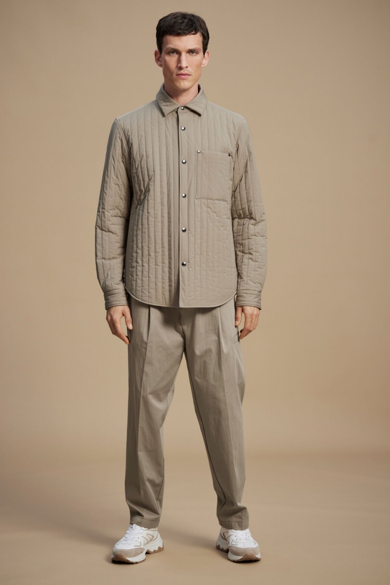 BOGNER Tommy Gesteppt Jacket Beige | OYNXJ-3798