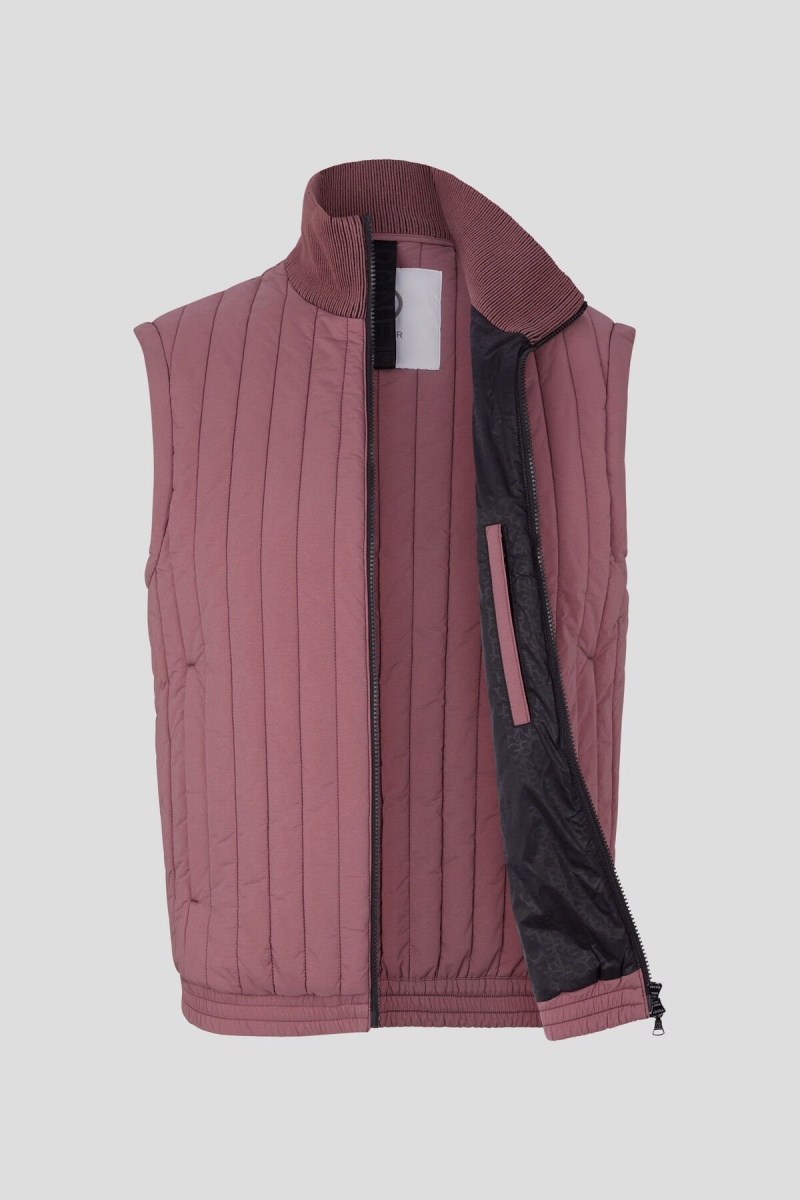 BOGNER Tony Gesteppt Waistcoat Rot | JYDIX-8912