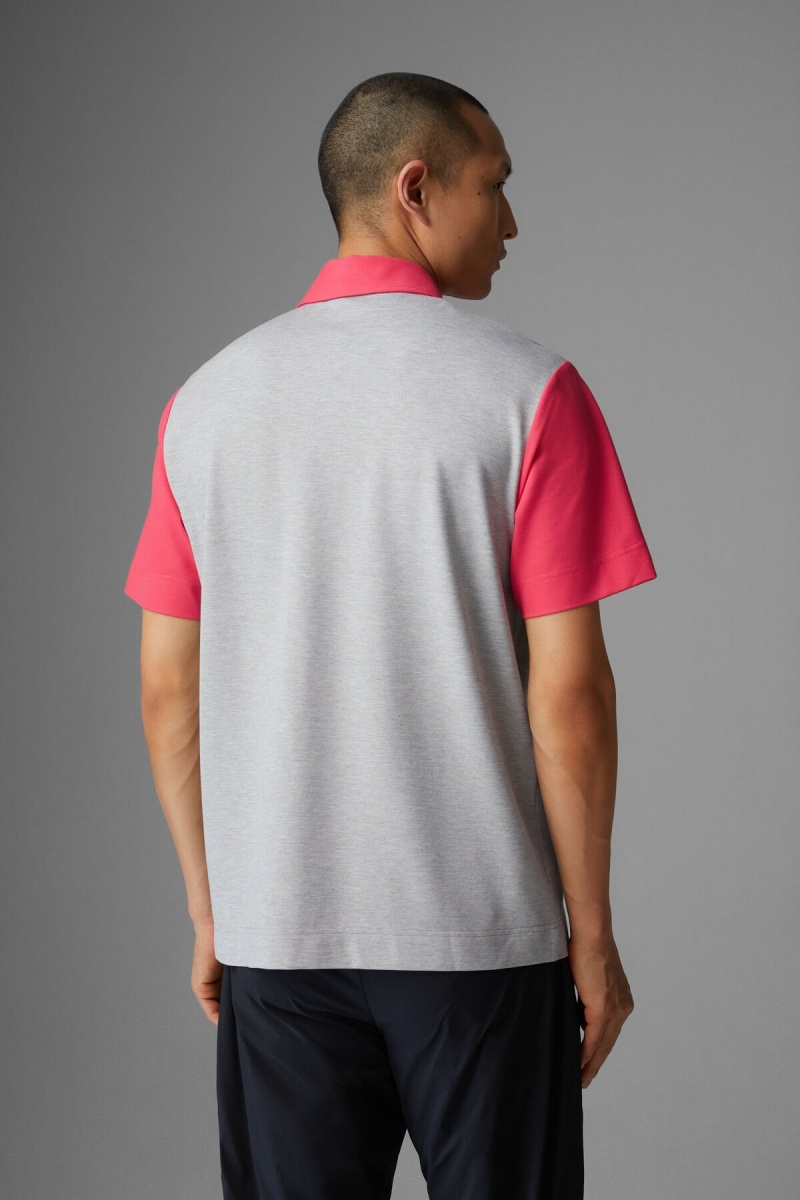 BOGNER Tristan Polo Shirt Rosa Hell | ICFVP-4615