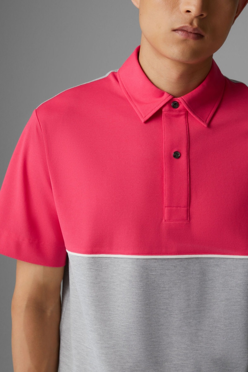 BOGNER Tristan Polo Shirt Rosa Hell | ICFVP-4615