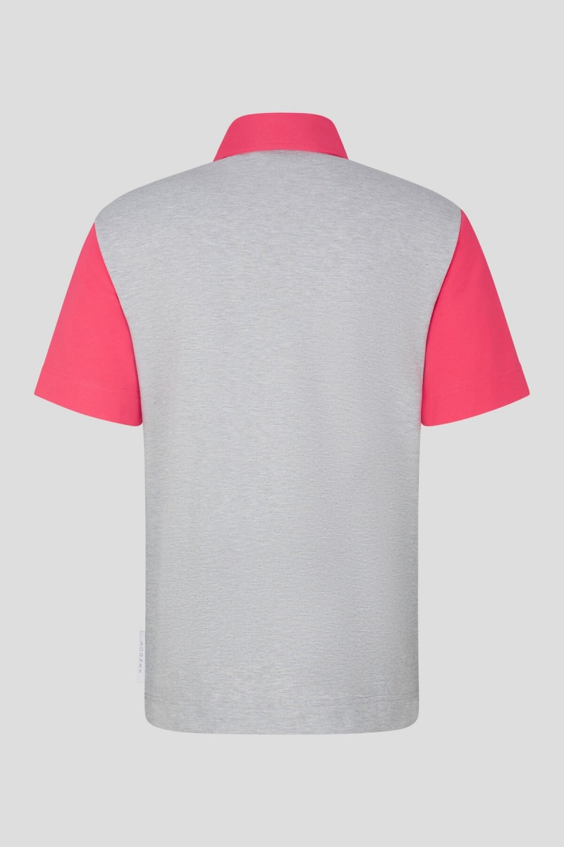 BOGNER Tristan Polo Shirt Rosa Hell | ICFVP-4615