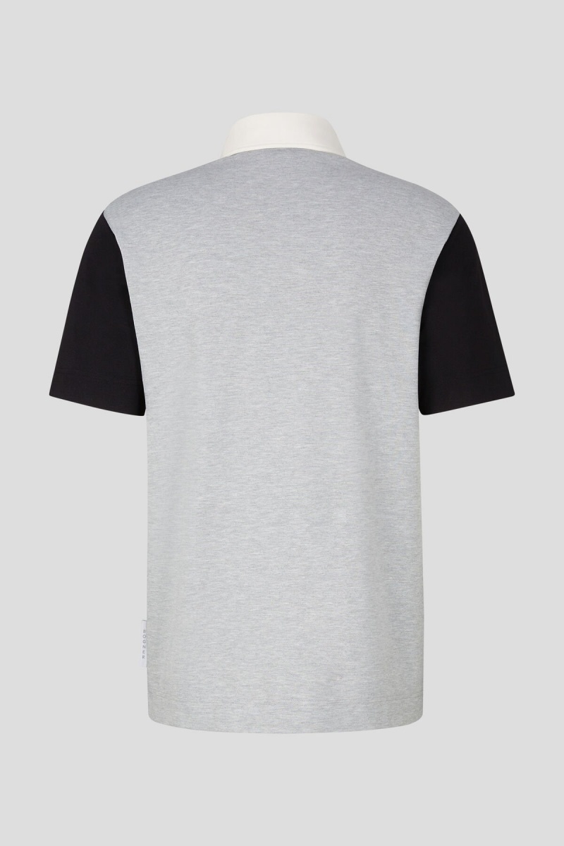 BOGNER Tristan Polo Shirt Schwarz Hell | HAQRL-2864