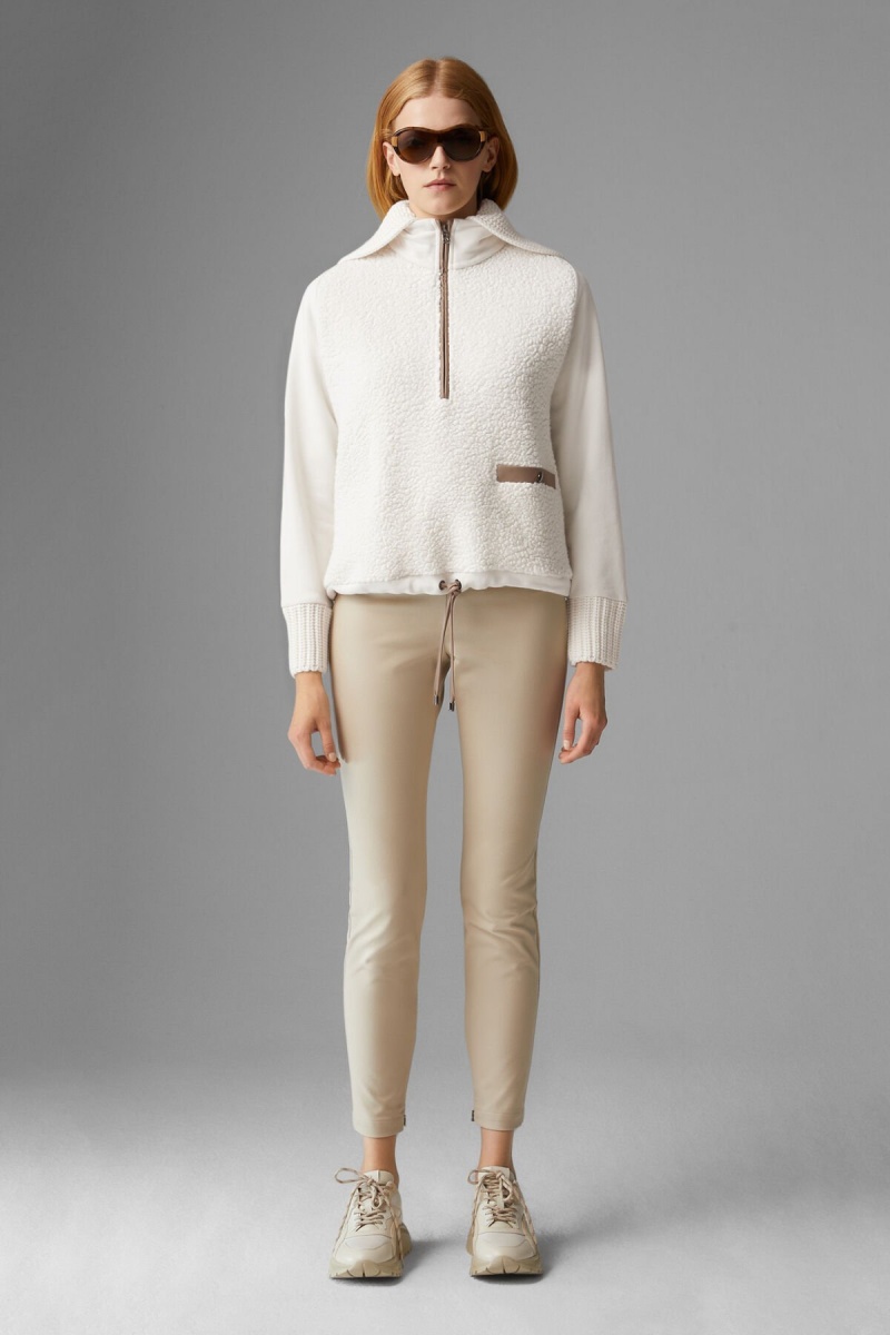 BOGNER Wanda Teddy Sweatshirt Off-white | RAQUP-5376
