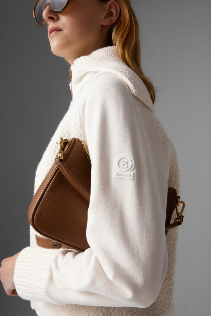BOGNER Wanda Teddy Sweatshirt Off-white | RAQUP-5376