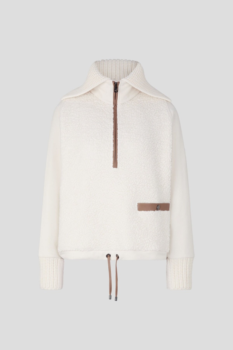 BOGNER Wanda Teddy Sweatshirt Off-white | RAQUP-5376