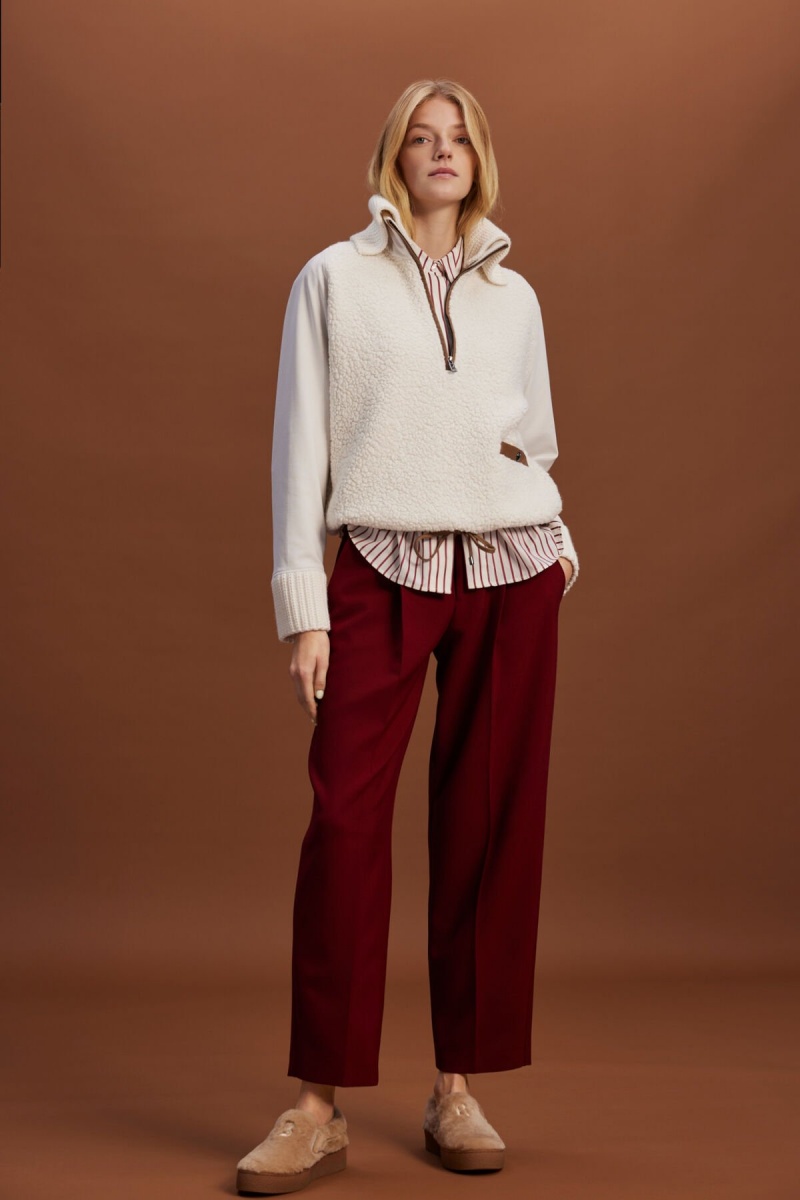 BOGNER Wanda Teddy Sweatshirt Off-white | RAQUP-5376