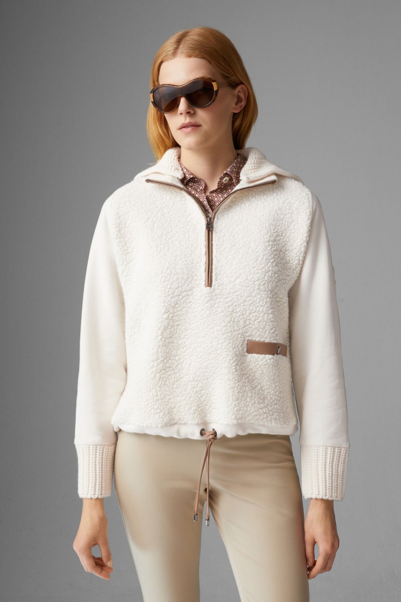 BOGNER Wanda Teddy Sweatshirt Off-white | RAQUP-5376