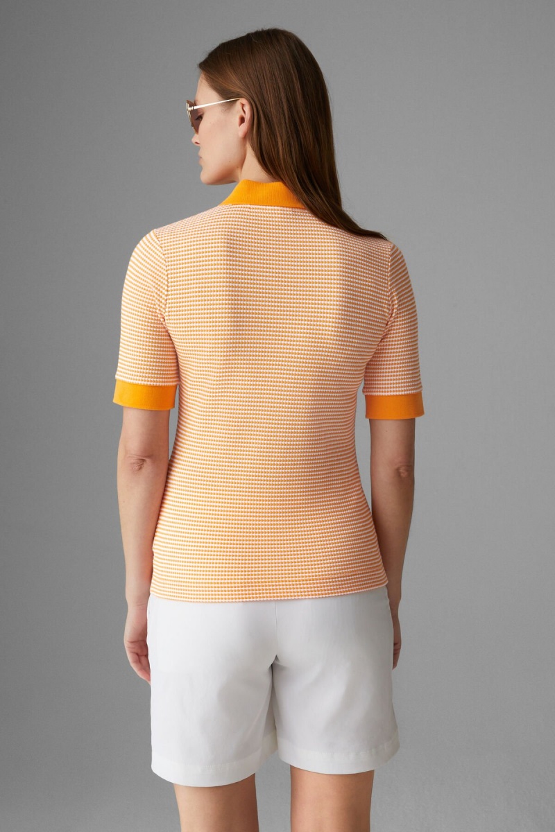 BOGNER Wendy Polo Shirt Orange Weiß | TYGHP-7483