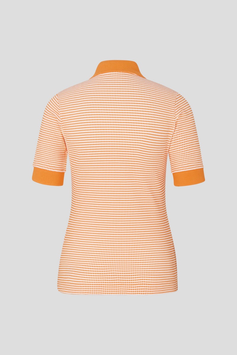 BOGNER Wendy Polo Shirt Orange Weiß | TYGHP-7483