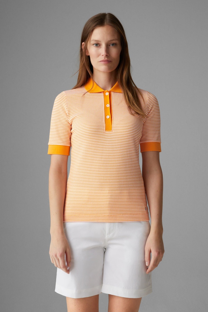 BOGNER Wendy Polo Shirt Orange Weiß | TYGHP-7483